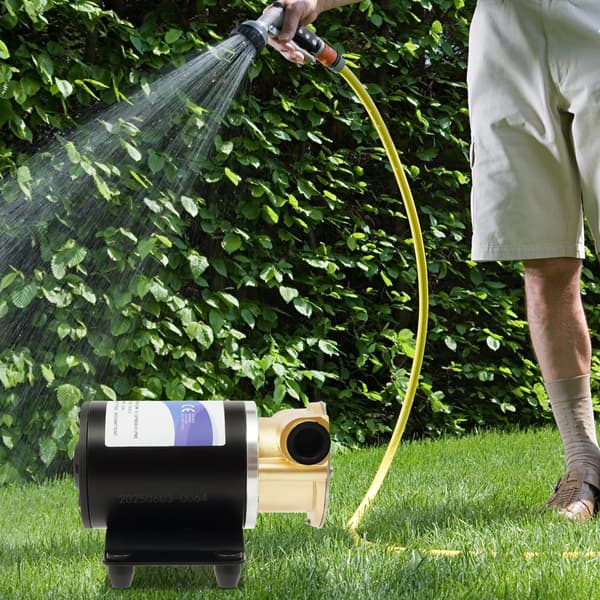 Vattenpump, Självprimande Booster, Hög Flödeshastighet,svart