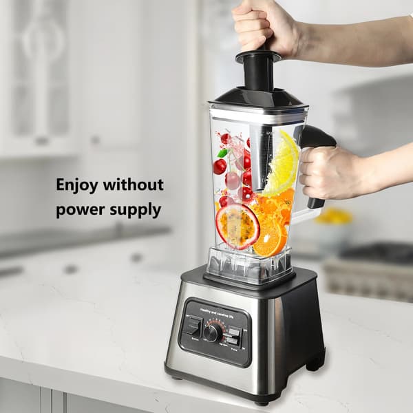 Professionel blender, 6000W effekt, 2,5L kapacitet,2L+0.5L