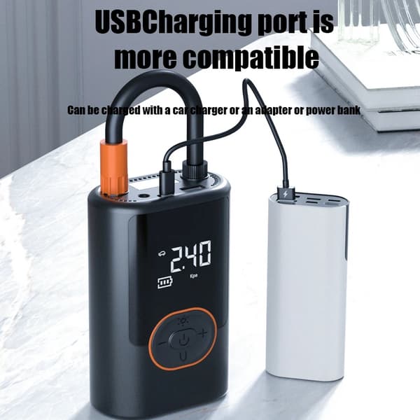 Elektrisk Luftpump, Hög Effekt, Bärbar Design, Trådlös, Batteridriven