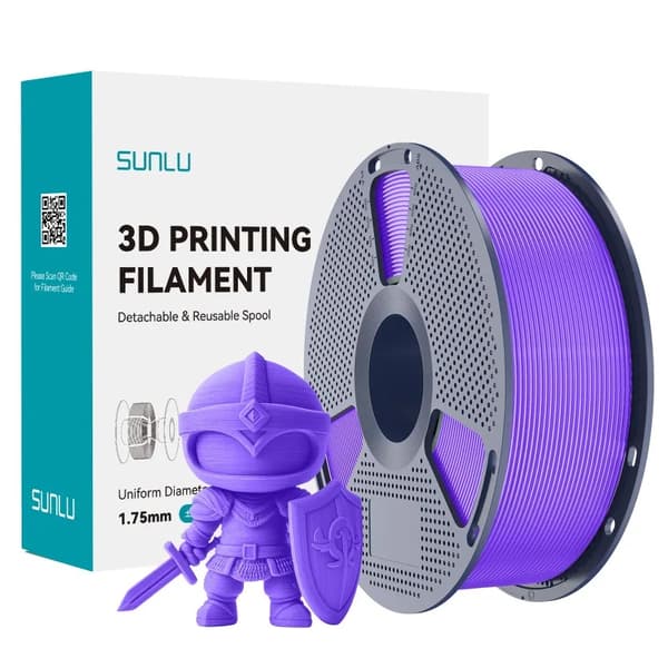 PLA Filament, Mat Finish, Passer til de fleste FDM 3D-printere,Lilla