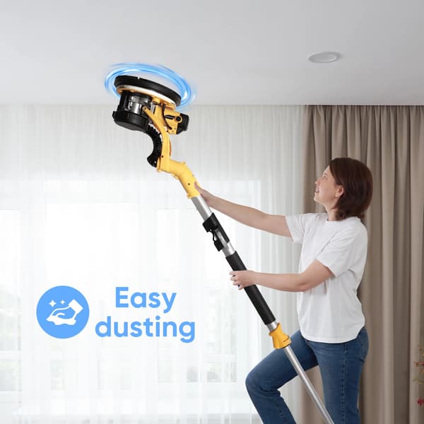 Elektrisk Gipsväggsslipmaskin, 6 Hastighetskontroll, Dammlös Drift,1390W