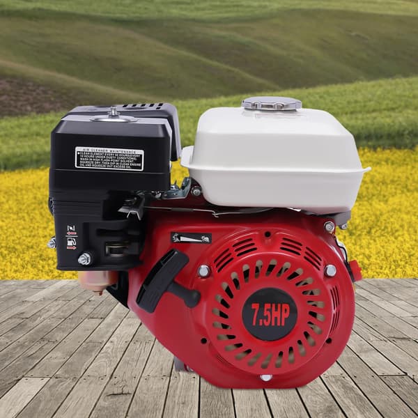 Gasmotor, luftkølet, 7,5HK,Rød