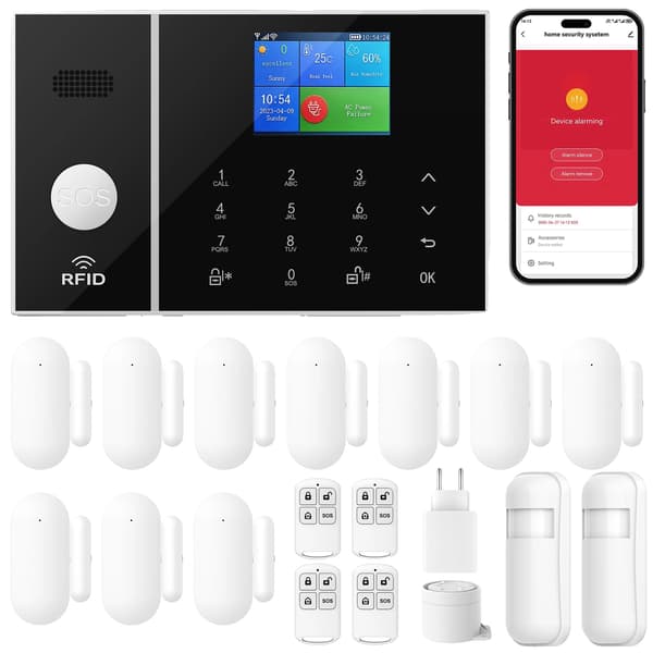 Alarm System, WiFi-forbindelse, Flersproget support,4G A