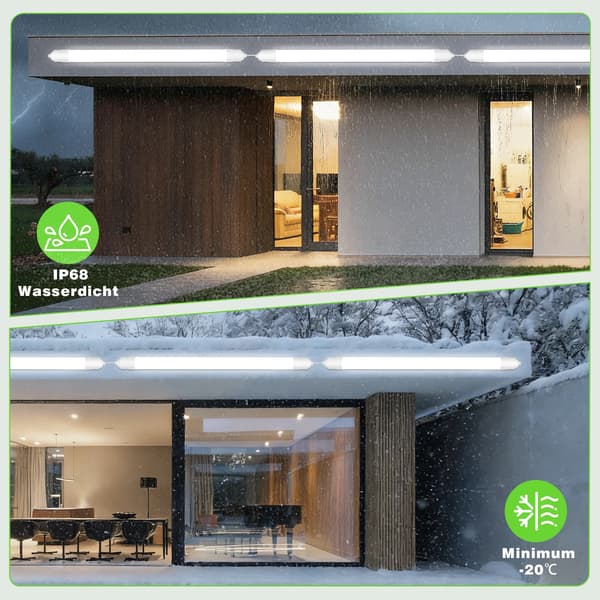 LED Loftlampe, Vandtæt, Sammenkoblingsdesign,Nej, 90cm, 30w