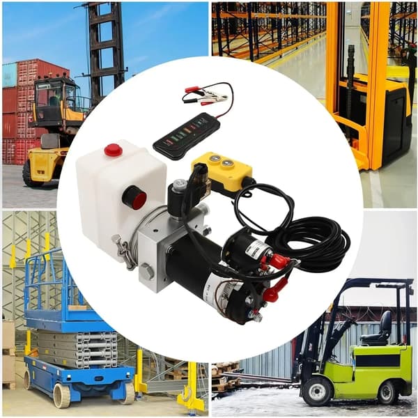 Hydraulinen pumppu, kauko-ohjaus, 12 Volt DC,EU, 12V