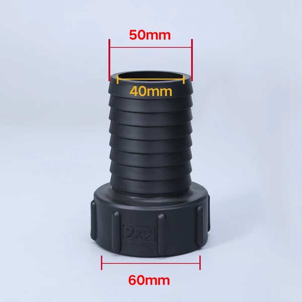 Vandtankadapter, Holdbart Plastik, Højtryksstøtte,50mm