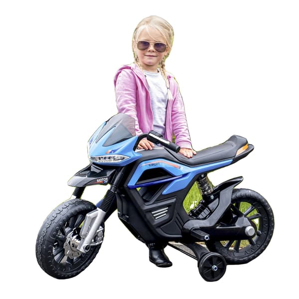 Elmotorcykel, ljus, musik, Blå