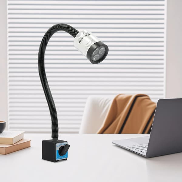 Arbejdslampe, 360° Justerbar, Magnetisk Base,sort