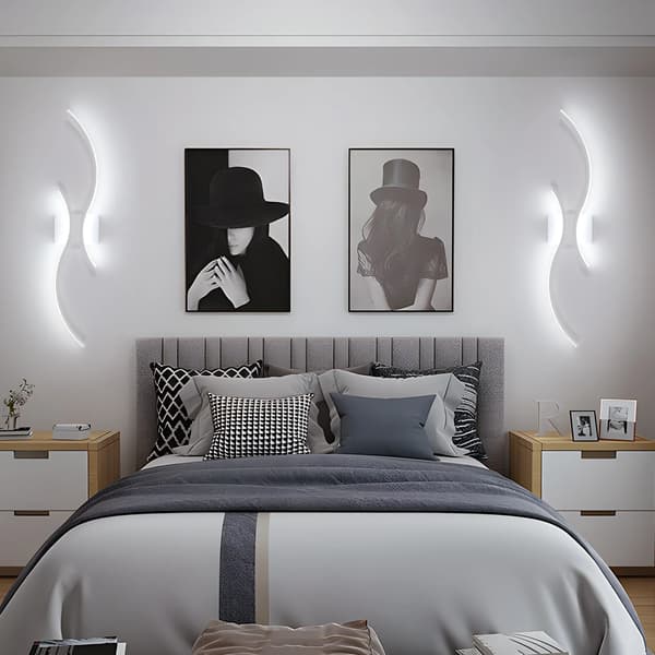 Væglampe, Moderne Design, Energi Effektiv Belysning,HVID