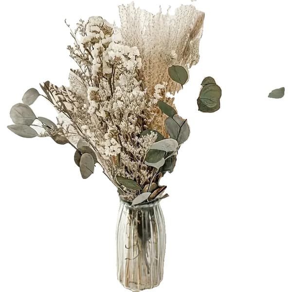 Bevarade Torkade Blommor, Elegant Bukett, Mångsidig Dekoration,A