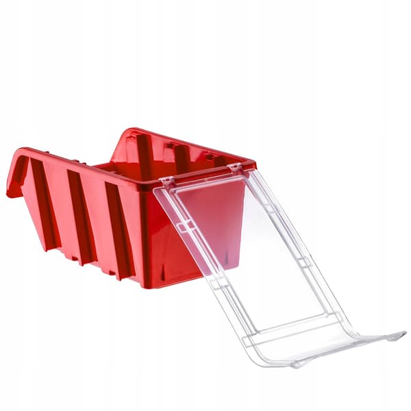 Förvaringslåda Organisatör, Hållbar Plast, Modulär Design,Röd