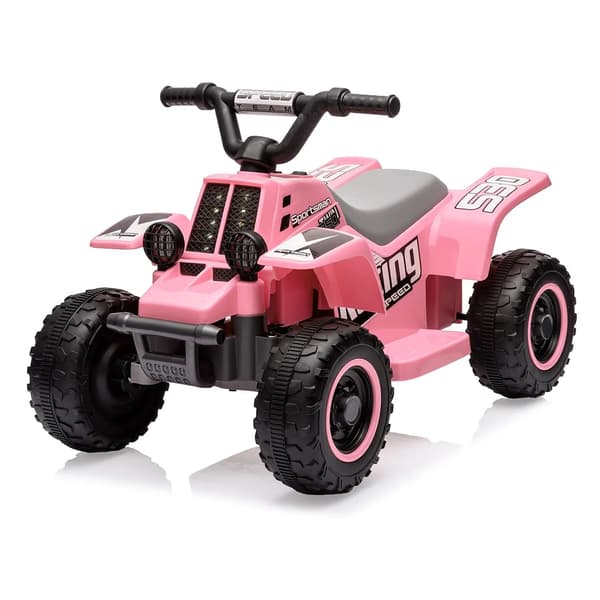 Barnens Elektriska ATV, Ergonomisk Design, Lång Batteritid,Rosa