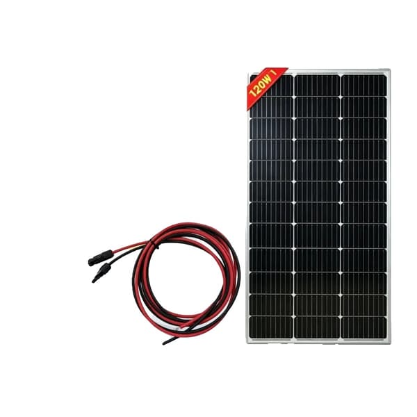 Solpanel, Hög Effektivitet, Hållbar Design,120W plus 3M kabel