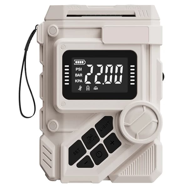 Elektrisk Pump, 22PSI Maxtryck, Uppladdningsbart Batteri,Elektrisk pump grå