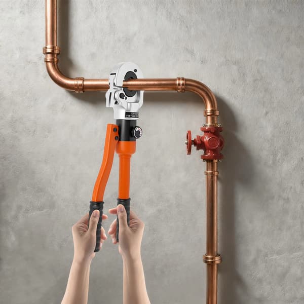 Hydraulisk Kramptång, 8T Maxtryck, Ergonomisk Design,Apelsin