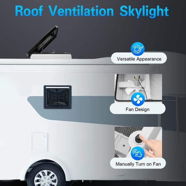 Takventilationsfönster, Myggnät, Hållbar Design,VIT