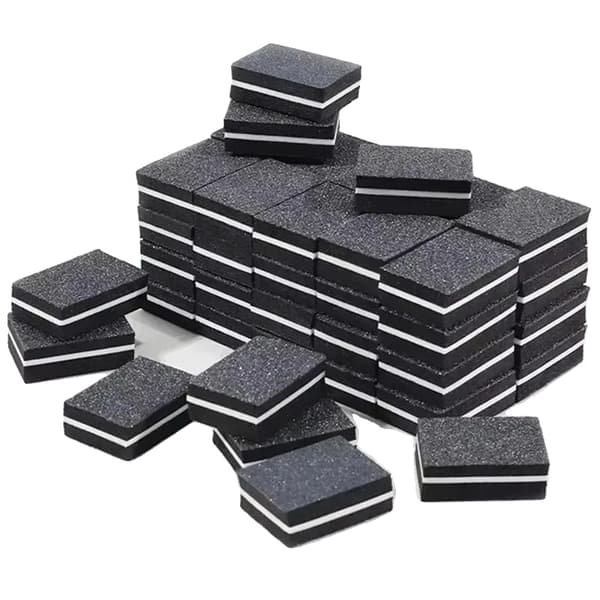 Neglefil, Holdbart Plastmateriale, Ideel til Manicure og Pedicure,100Pcs-Sort