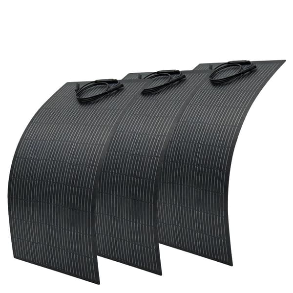 Solpanel, Fleksibelt Design, Høj Effektivitet,3PCS 100W