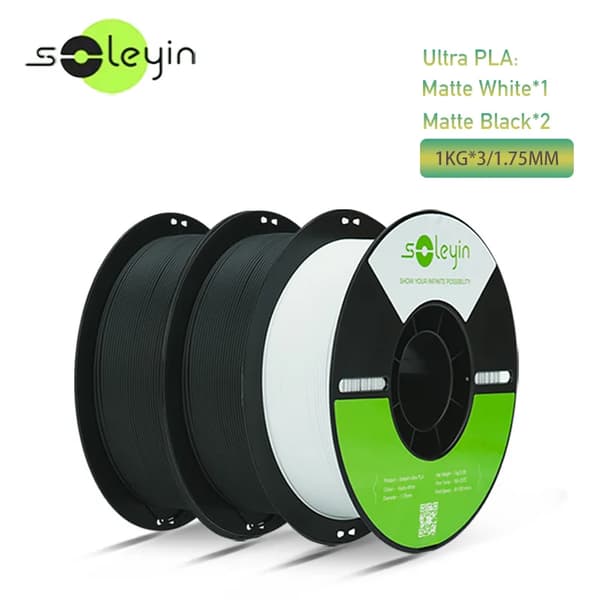 3D-printfilament, mat finish, høj præcision,PLA Mat 1WT2BK