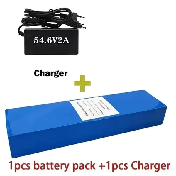 Litiumjonbatteri, 60Ah kapacitet, 48V spänning,XT60-T-Laddare