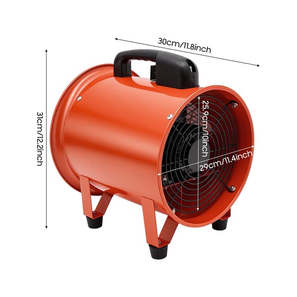 Utsugningsfläkt, Hög Luftflöde, Hållbar Konstruktion,Orange