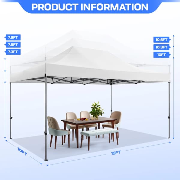 Gazebo, Vandtæt, Kraftig Ramme,Mørk Grå