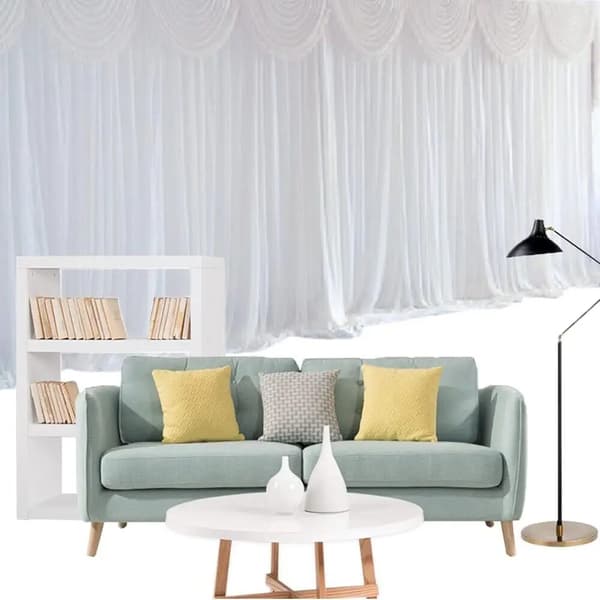 Gardiner, Elegant Design, Mångsidig Användning,VIT