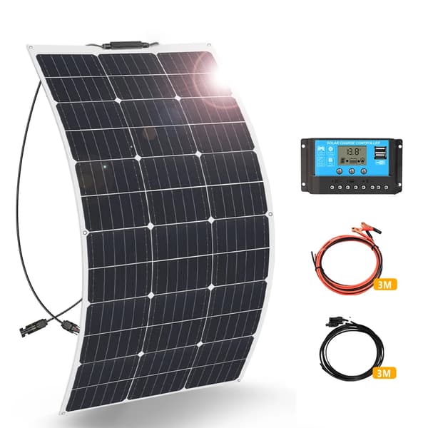 Flexibelt solpanel kit, hög effektivitet, lättviktig design,100W Solarkit