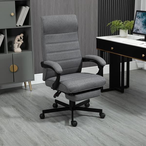 Kontorstol, Justerbar Højde, Ergonomisk Design,LYS GRÅ
