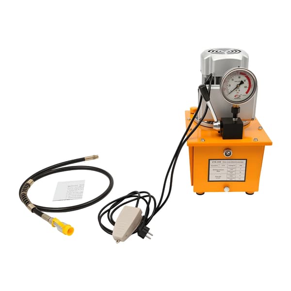 Hydraulisk Pumpe, 700Bar Tryk, 7L Kapacitet,Sort og Orange