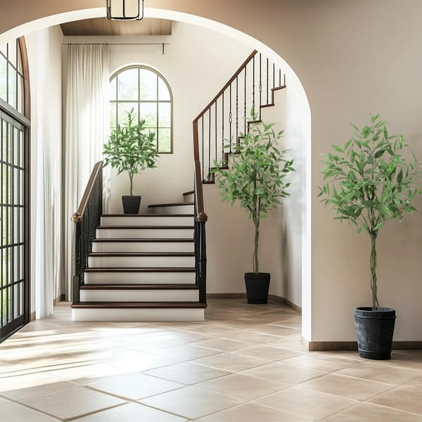 Kunstig Eucalyptus Træ, Realistisk Design, Lav Vedligeholdelse,grøn