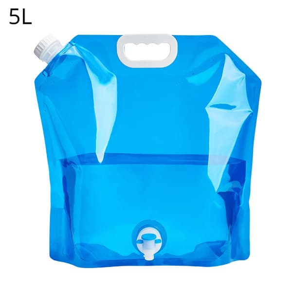 Bærbar Vandpose, 5L Kapacitet, Sammenklappeligt Design,5L Blå