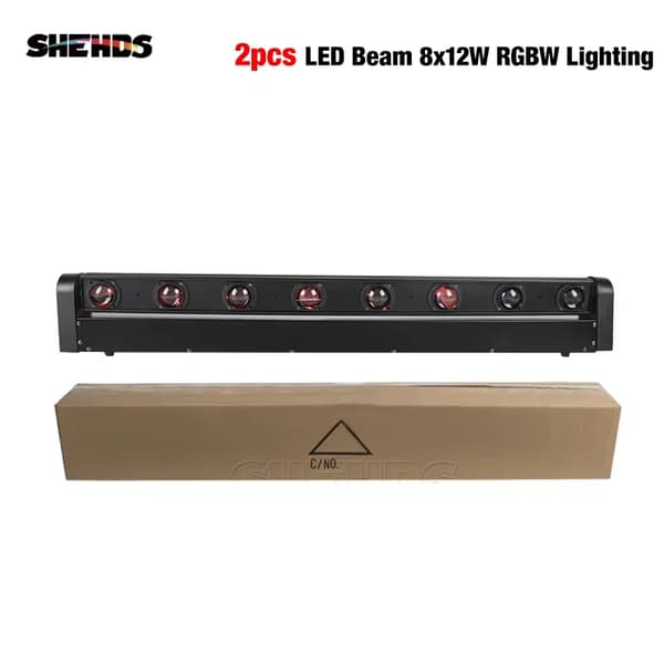 LED Strålkastare, DMX Kontroll, Hög Luminös Flöde,2PCS 8X12W