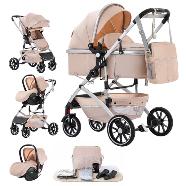 Bärsele, Mångsidigt Resesystem, Kompakt Fällbar Design,808C-BEIGE