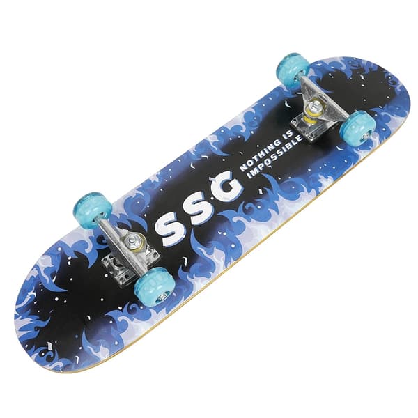 Skateboard, 7 lager lönnträ, ABEC-7 kullager,Blå