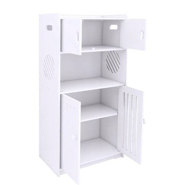 Förvaringsskåp, Modern Design, Mångsidig Användning,VIT