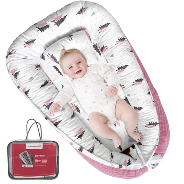 Babynäste, Bärbar Design, 100% Bomullsmaterial,Stil 2