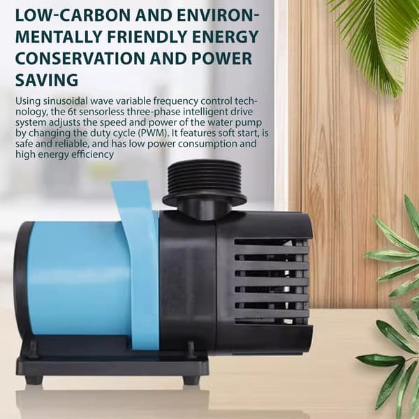 Akvariepump, Högpresterande, Nedsänkt Design,Blå