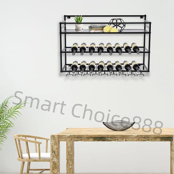 Vinkøler, Minimalistisk Design, Pladsbesparende Vægbeslag,sort