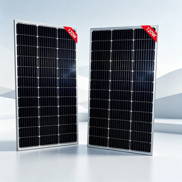 Solpanel, Hög Effektivitet, Hållbar Design,2st 120w panel