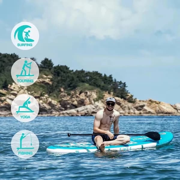 Oppustelig Stand-Up Paddleboard, Holdbart Materiale, Nem Transport,320*84*15cm