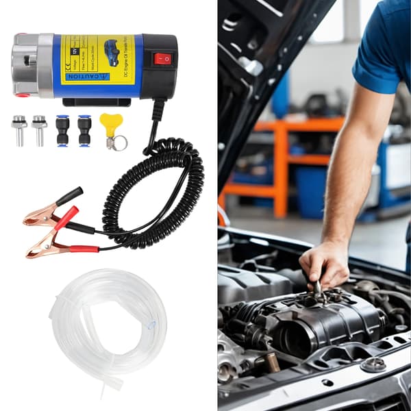 Oljetransferpump, 100W Effekt, 1-4 L/min Flödeshastighet,Blå