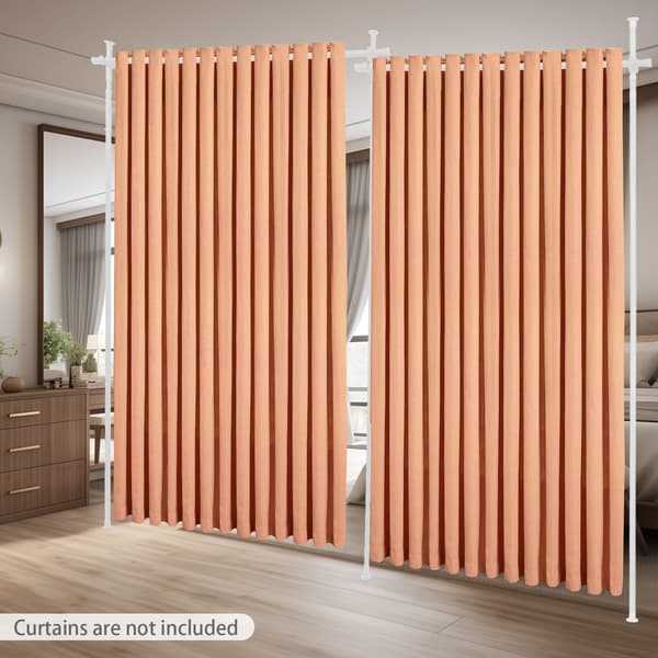 Rummdivider, Justerbar Højde, Fritstående Design,HVID