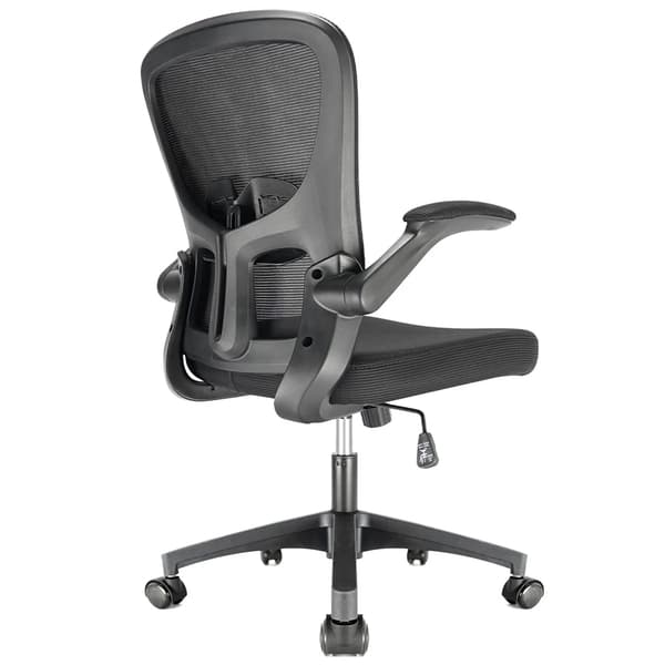 Kontorstol, Ergonomisk Design, Justerbar Højde,sort