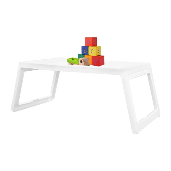 Sängbricka, Fällbar Design, Mångsidig Användning,VIT