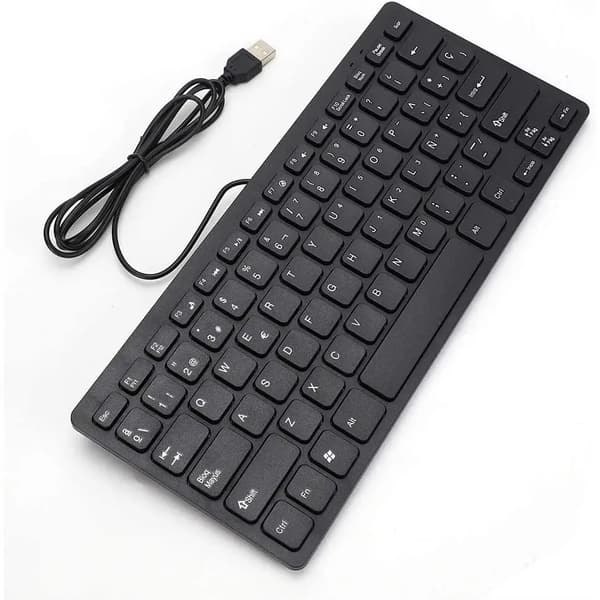 Tangentbord, USB-anslutning, Tyst drift,svart