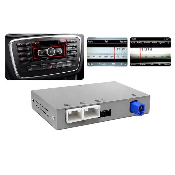 Trådløs CarPlay Android Auto Decoder Box, GPS-funktionalitet, Bluetooth-forbindelse,NTG4.5 4.7