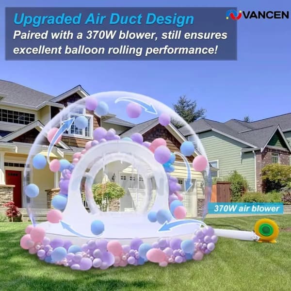 Uppblåsbar kupol, mångsidig för evenemang, hållbart PVC-material,2.5m 8ft