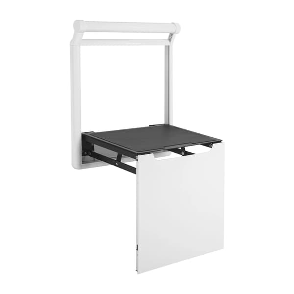 Duschstol, Väggmonterad, Fällbar, Aluminiumlegering, 150kg Viktkapacitet, Rektangulär Form