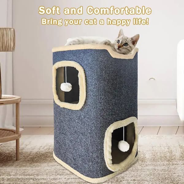 Kattehus, Multi-niveau Design, Interaktive Funktioner,GRÅ